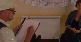 Caricaturiste en soirée d'entreprise de départs en retraite (82)