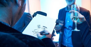 Caricaturiste pour une remise de médailles du travail (60)