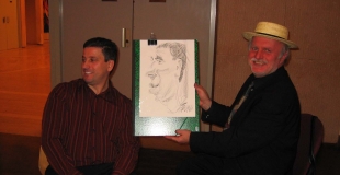 Caricaturistes pour le goûter d'un arbre de Noël (91)