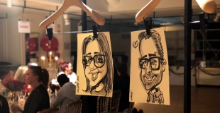 Animation caricaturiste pour un dîner de départ en retraite (38)