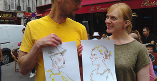 Caricaturiste sur Angers