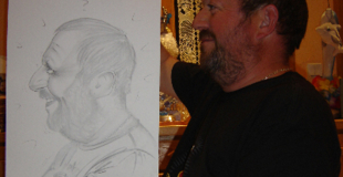 Caricaturiste issu de la bande dessinée